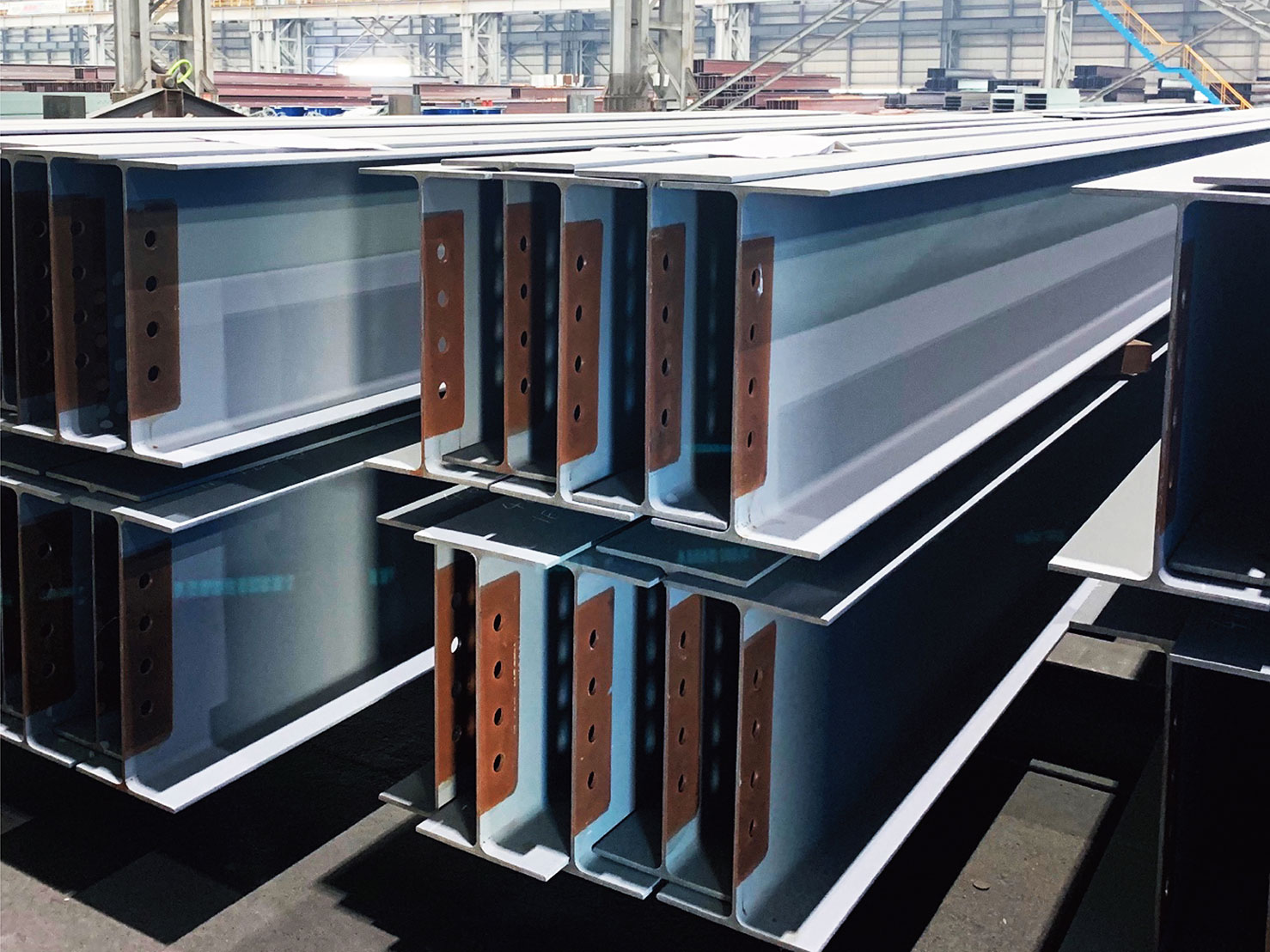 全面ショット→バリ除去→マスキング塗装→錆び促進剤塗布